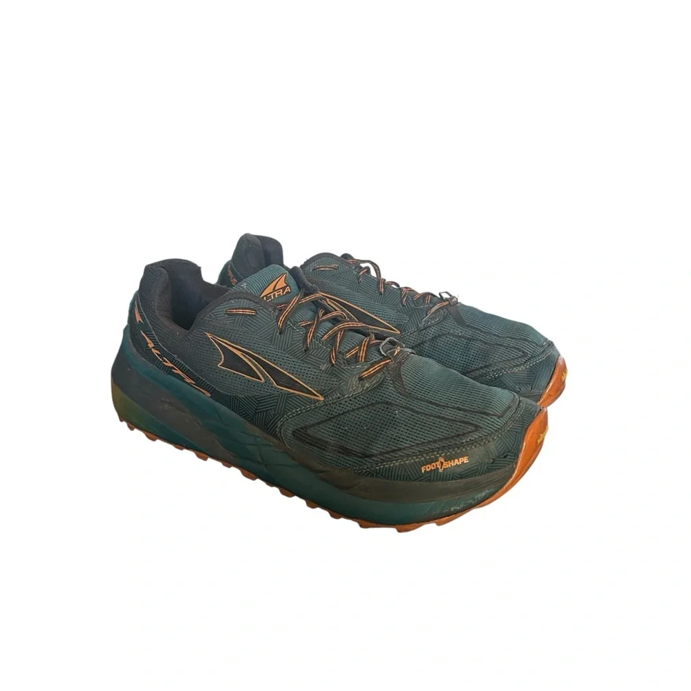 Altra Men’s ALM1959F380 Teal Orange Vibram Trail Running Shoes Size 9